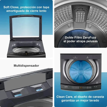 Lavadora Mabe 18 Kg Carga Superior Manual Gr Lma8120wdgab0 Gris