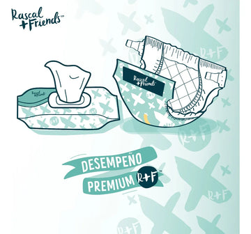 Pañitos Húmedos Premium Rascal Friends Piel Sencible