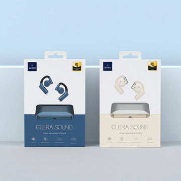 Auriculares Wiwu Clera Sound T18, estéreo, Bluetooth V5.2, color marfil