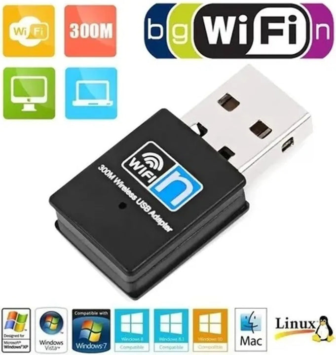 Adaptador De Red Wifi Mini Usb 300m
