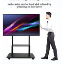 Soporte Pedestal Ruedas 32 A 70/max 50kg Tv Móvil Carrito Color Negro