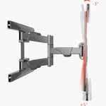 Soporte Para Tv Extensible Doble Nb Northbayou P6 De 40 A 75 Negro