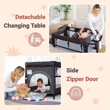 Elemara Moises Ajustable 5 En 1 Para Bebe, Configuracion En