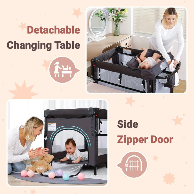Elemara Moises Ajustable 5 En 1 Para Bebe, Configuracion En