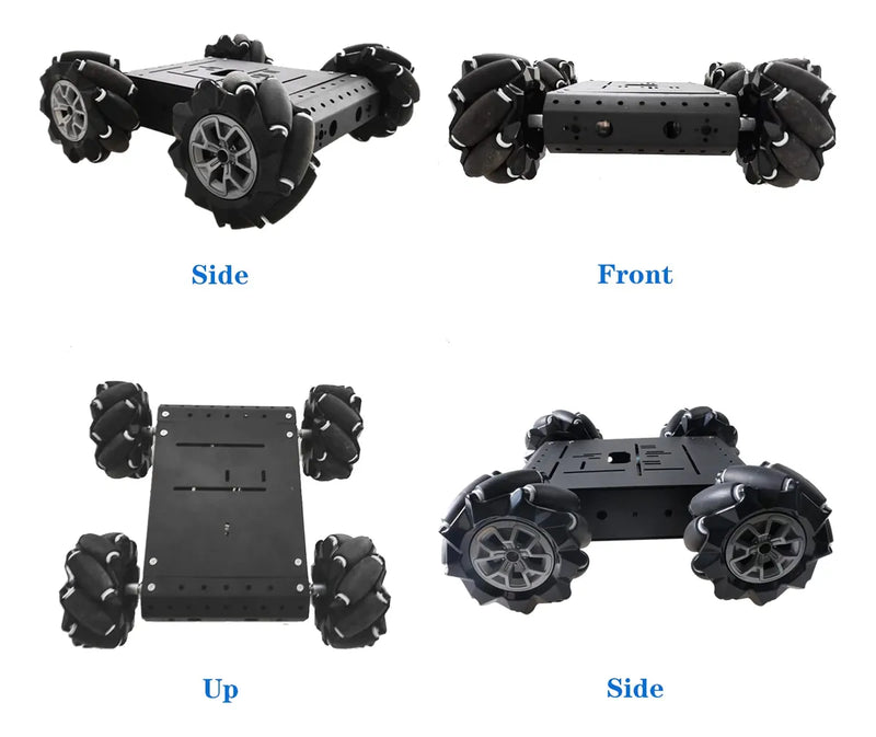 Chasis Robot Car 4wd Omni-direccional Rueda Mecanum 9.6cm Mo Color