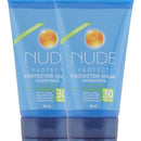 Protector Solar Nude Spf 30 En Crema Tubo 40 Ml 2 Unidades