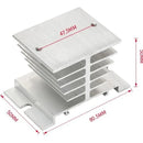 Disipador Calor Aluminio Para Ssr Termostato Rex-c100