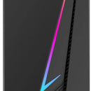 Torre Gabinete Caja Gamer Iceberg Flux Elite + 1 Ventilador Negro