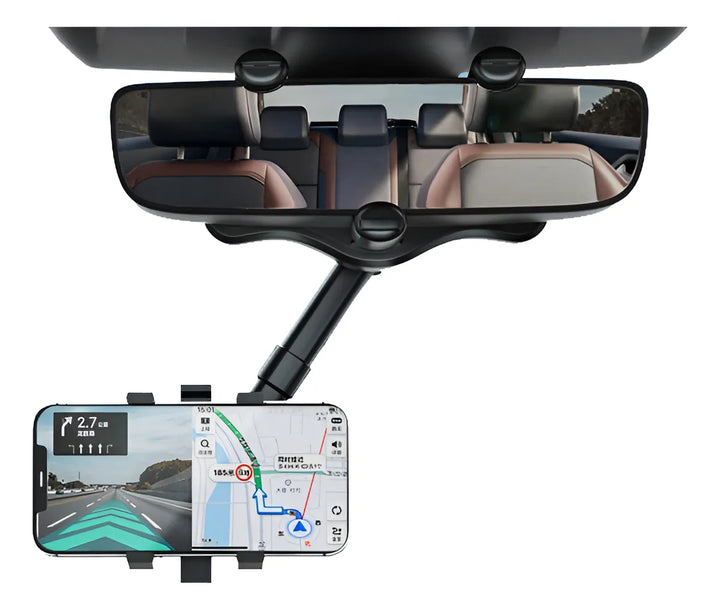 Soporte Celular Espejo Retrovisor Carro 360 Rotación Holder