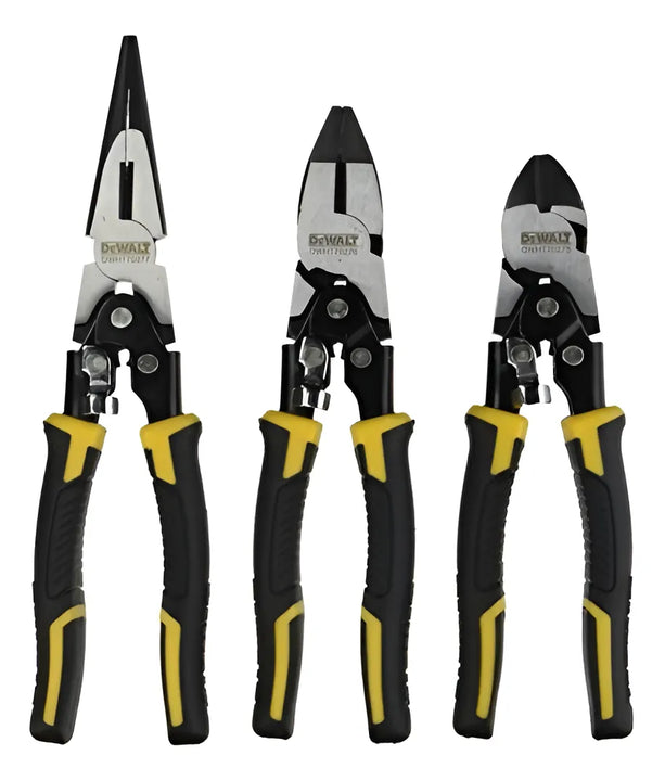 Alicates De Accion Compuesta Dewalt Dwht70485, Paquete De 3