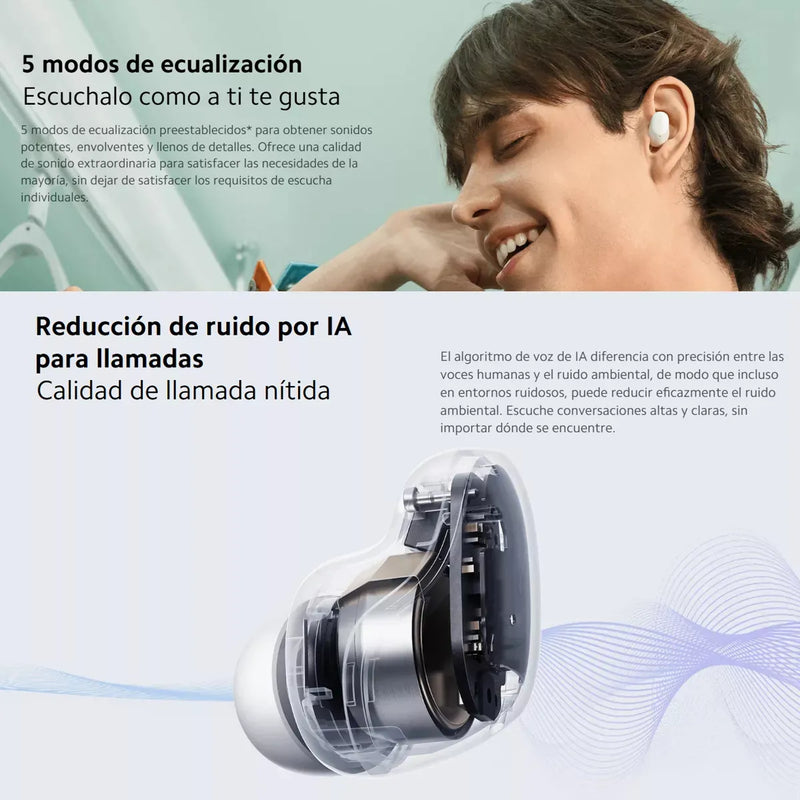 Xiaomi Redmi Buds 6 Play Audifonos Táctil Manos Libres Blanc Blanco