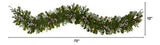 Guirnalda Navideña Artificial 6ft Con Luces Led Y Berries