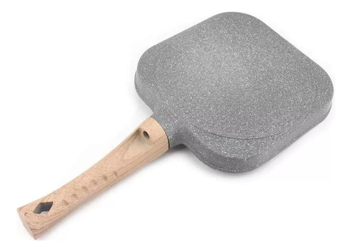 Sartén Antiadherente Multiusos 3 En 1 Para Huevos Carne Gris