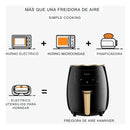Air Fryer 6l Digital Con Bandeja Antiadherente Casa Cocina Negro