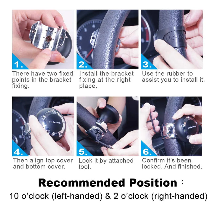 Hypersonic Pomo Giratorio Para Volante De Automvil, Universa