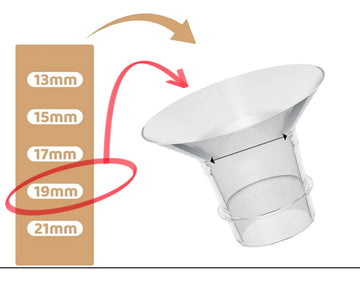 Convertidor Adaptador Tamaño 19 M M Extractor De Leche X 1
