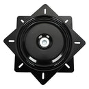 Base Giratoria Silla Riel Soporte Tv 6 X 6 Negro 15x15 Cms