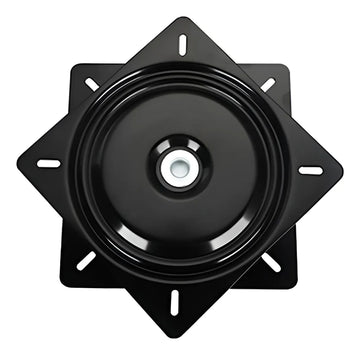 Base Giratoria Silla Riel Soporte Tv 6 X 6 Negro 15x15 Cms