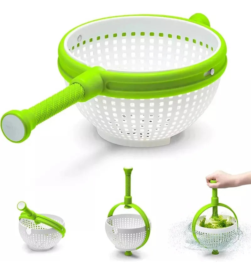 Colador Escurridor Giratorio Verduras Fruta Utensilio Cocina Diseño
