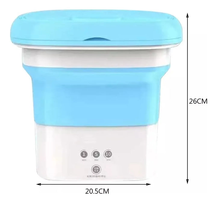 Lavadora Portátil Viajera Multifuncional Eléctrica Azul Azul Cielo