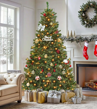 Dwvo Arbol De Navidad Artificial Preiluminado De 6 Pies, Arb