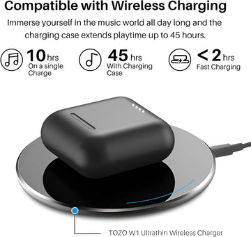 Tozo T6 True Auriculares Inalambricos Auriculares Bluetooth Color Negro