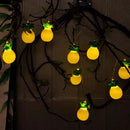 Instalación Hawaiana Luces Led Piña Lineal Portátil Fiestas Amarillo