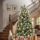 Arbol De Navidad Preiluminado De 7 Pies, Pino Artificial De