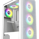 Gabinete Gamer Iceberg Flow E Blanca 4 Ventiladores Argb Blanco