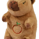 Peluche Capibara Que Respira Con Sonido De 25 Cm Café