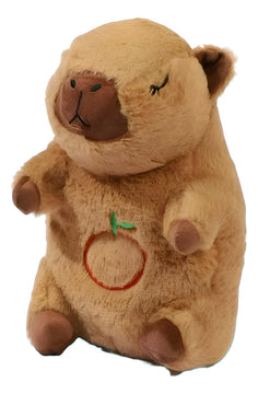 Peluche Capibara Que Respira Con Sonido De 25 Cm Café