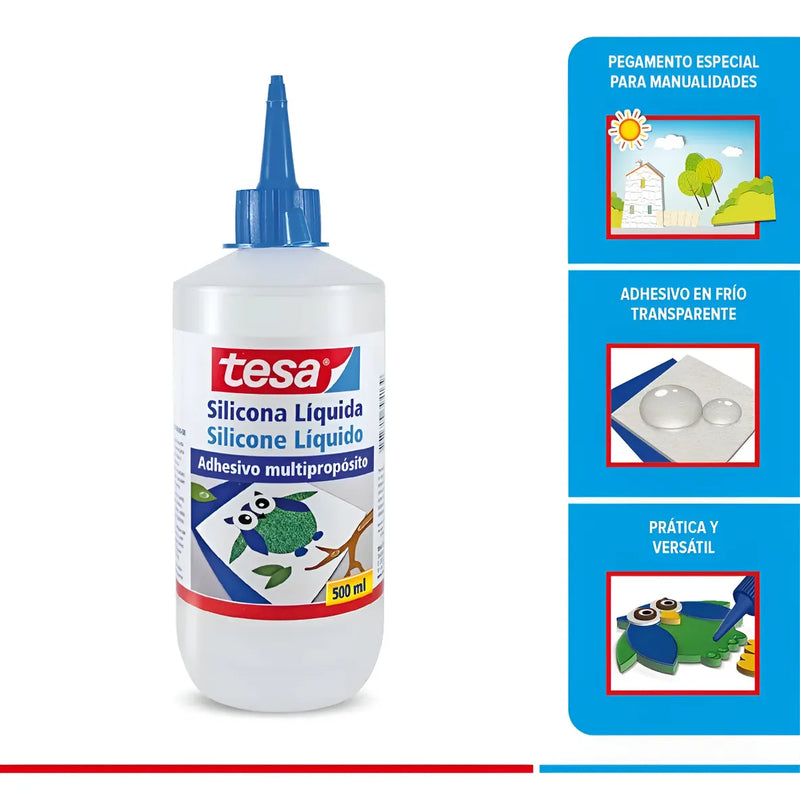 Silicona Liquida Tesa X500 Ml Transparente