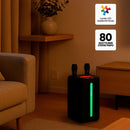 Amplificador Duett 80w Vta Con 2 Micrófonos Inalámbricos Y L Color Negro