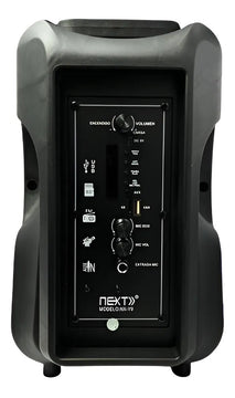 Parlante 8 Bluetooth Fm Entrada Microfono Cabina Next Y9 Color Negro 5vec
