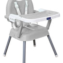 Silla Comedor Bebe 3en1 Happy Baby Azul Cp7000 Color Gris