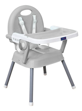 Silla Comedor Bebe 3en1 Happy Baby Azul Cp7000 Color Gris