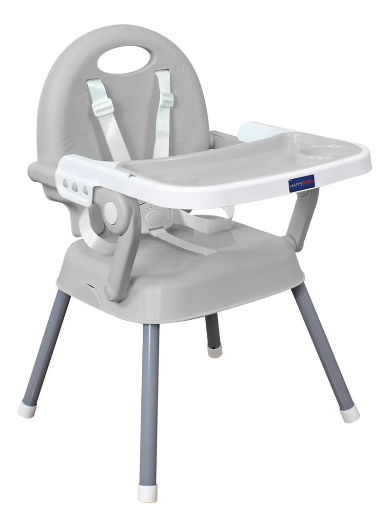 Silla Comedor Bebe 3en1 Happy Baby Azul Cp7000 Color Gris