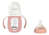 Beaba Vaso De Vidrio 2 En 1 Para Entrenamiento De Biberon A