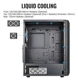 Gabinete Gamer Aerocool Beam 4 Ventiladores Argb Rgb