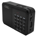 Radio Portatil Altavoz Fm Usb Sd Análogo Recargable Bolsillo
