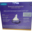 Set 3 Biberones Lansinoh Naturalwave 8 Onzas 3m Flujo Medio Color Blanco