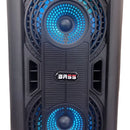Parlante Portátil Cabina Bocina Fm Usb Micrófono Altavoz Negro