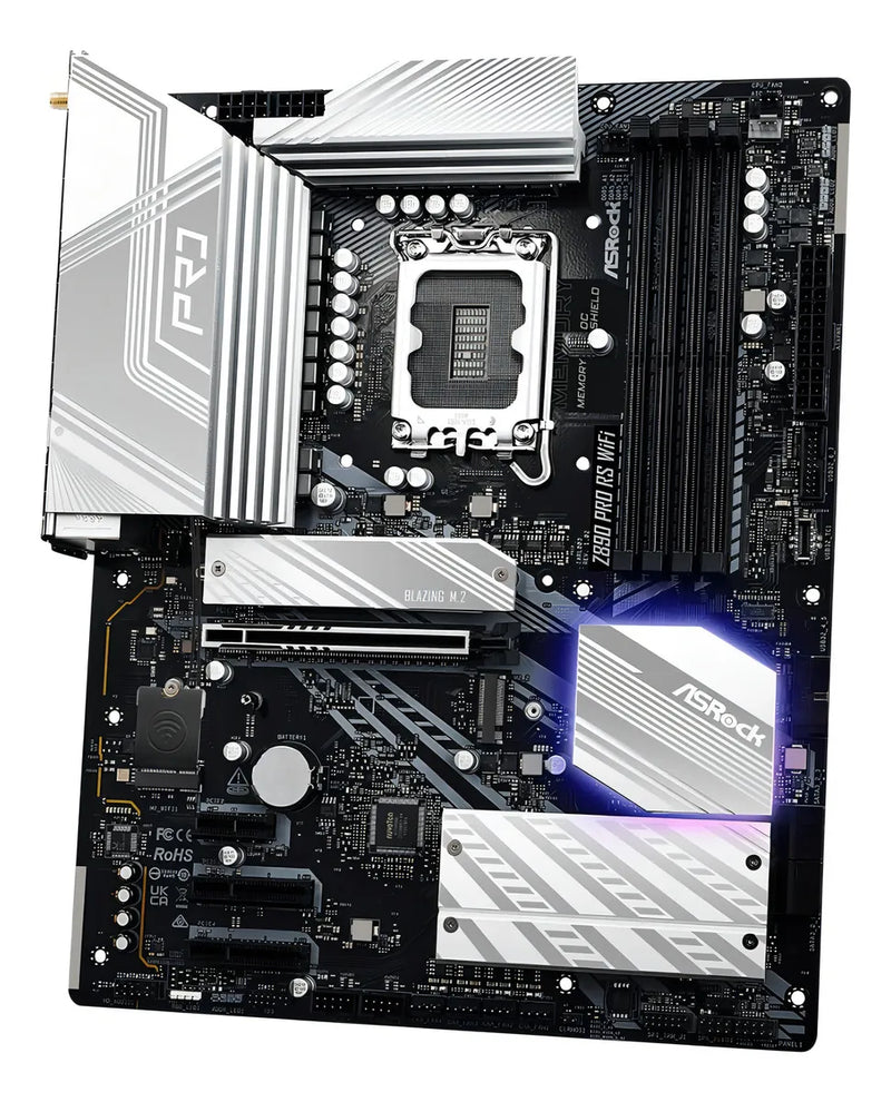 Motherboard Lga1851 14 Gen Asrock Z890 Pro Rs Wifi Intel Core Ultra