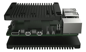 Carcasa Case Para Raspberry Pi 5 Aluminio Negro
