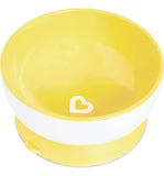 Platos Munchkin Bowl De Succión Antiderrame X 3 Unidades Amarillo / Verde / Azul Liso