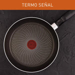Sartén Alto 24 Cm Tapa De Vidrio Hard Titanium Imusa