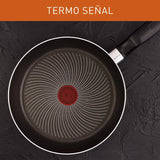 Sartén Alto 24 Cm Tapa De Vidrio Hard Titanium Imusa
