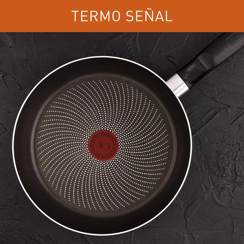 Sartén Alto 24 Cm Tapa De Vidrio Hard Titanium Imusa