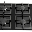 Estufa De Empotrar Challenger 4 Puestos Gas Vidrio Sq 6759 Color Negro