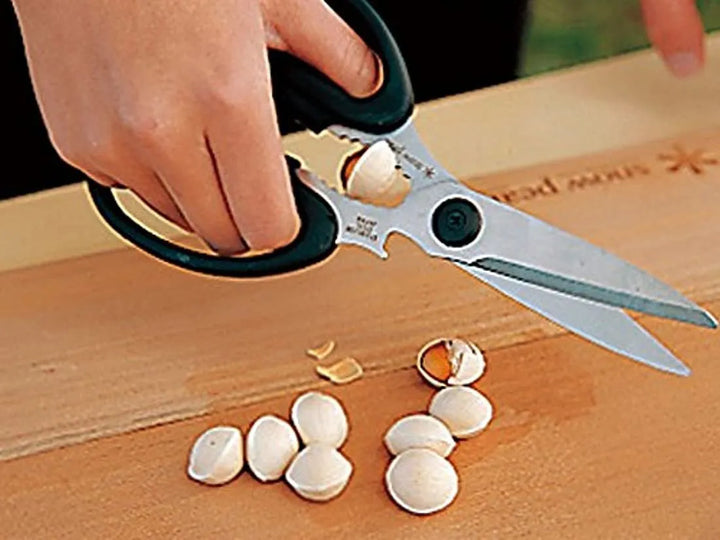 Snow Peak - Tijeras De Cocina, Color Negro